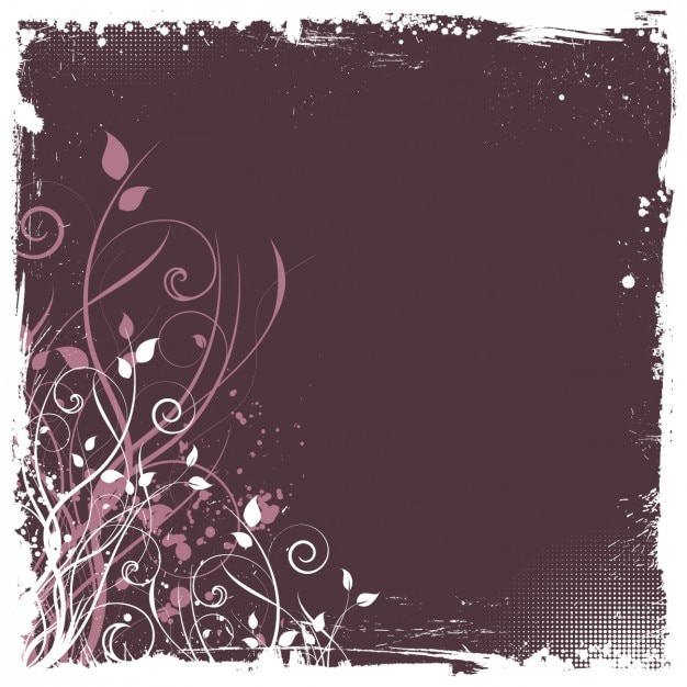 Gratis vector bloemen achtergrond grunge