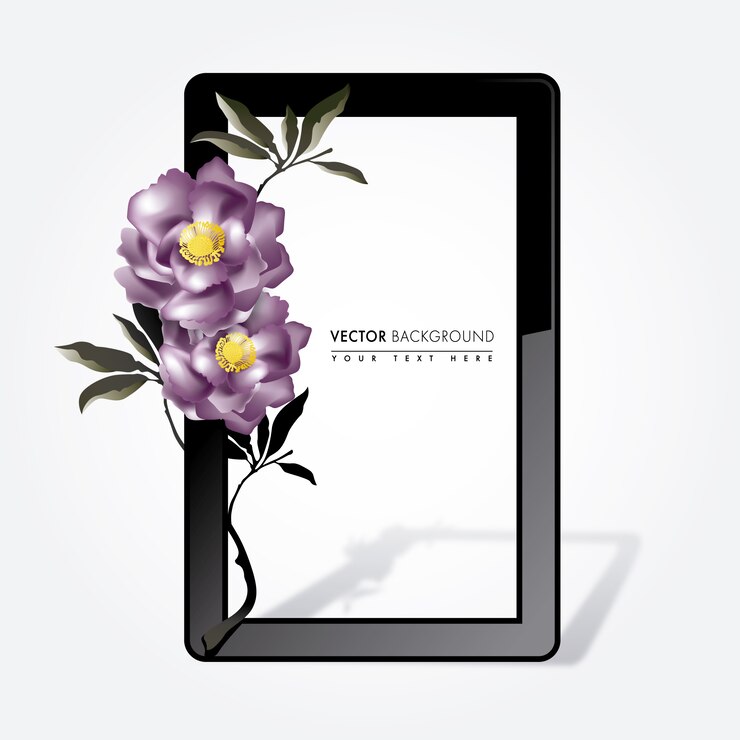 Bloemen frame achtergrond