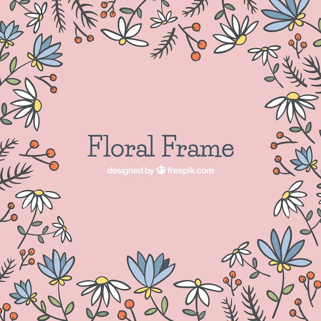 Bloemen frame achtergrond
