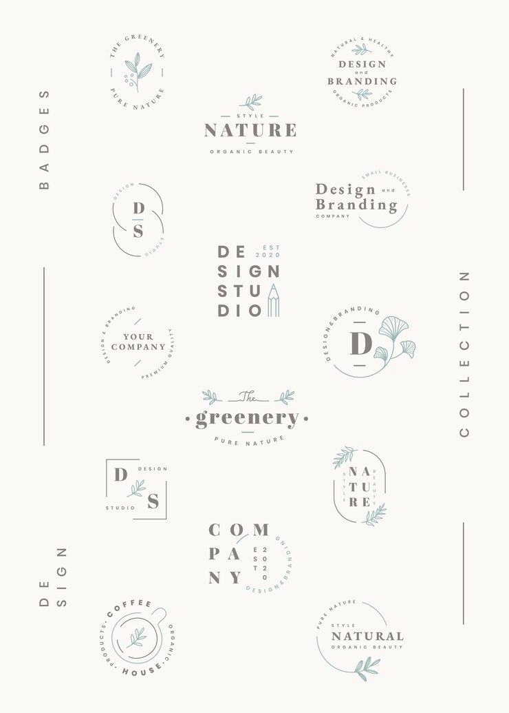 Gratis Vector bloemen logo-collectie
