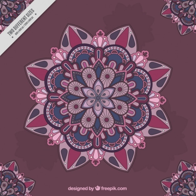 Bloemen mandala achtergrond