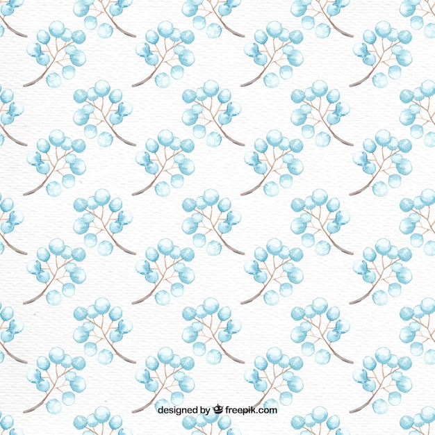 Gratis vector bloemen patroon in aquarel