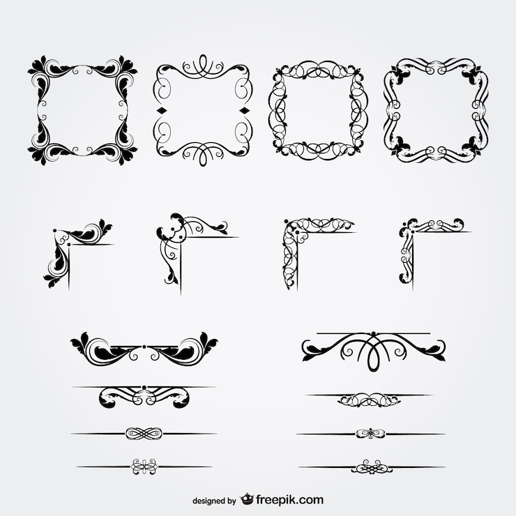 Gratis Vector bloemen vrije decoratieve afbeeldingen