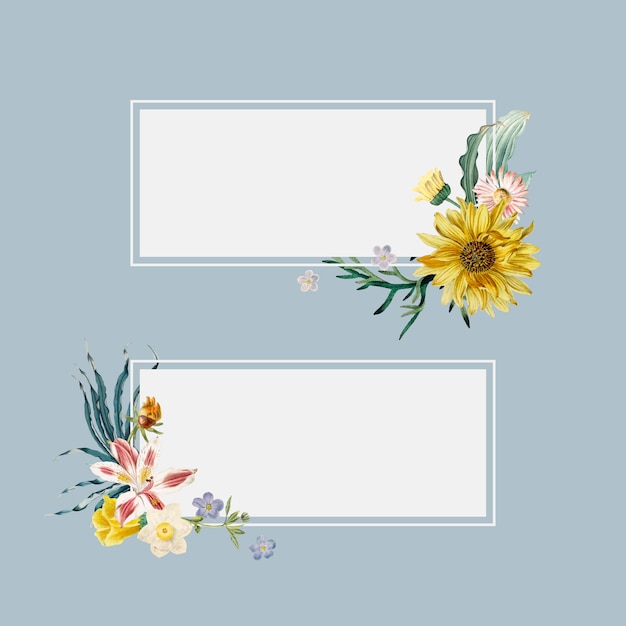 Bloemen zomer banners