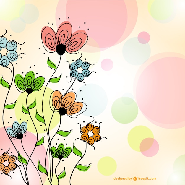 Gratis vector bloemenlente vector tekening