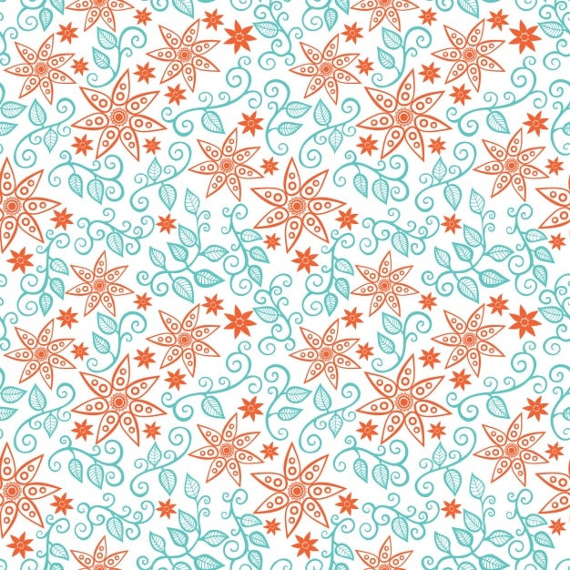 Gratis vector bloemenpatroonontwerp