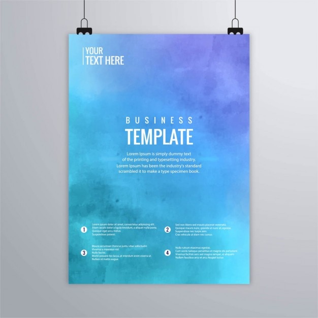 Gratis vector blue zakelijke template