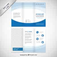 Gratis vector blur brochure template