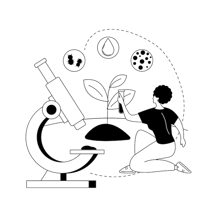 Gratis Vector bodemanalyse abstract concept vectorillustratie landbouwanalyse bodemtesten laboratoriumdienst organische samenstellingsbeoordeling voor bouwverontreinigingstest abstracte metafoor