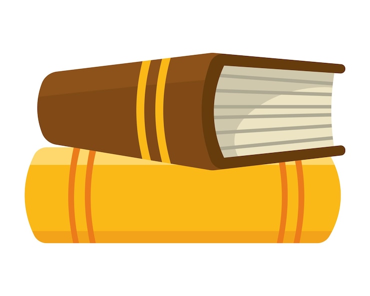 Gratis Vector boeken geïsoleerd icoon