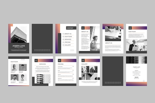 Boekje brochure sjabloonontwerp