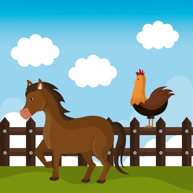 Gratis vector boerderij verse afbeelding