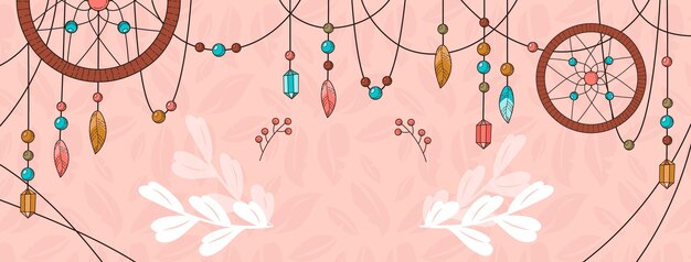Boho social media voorbladsjabloon