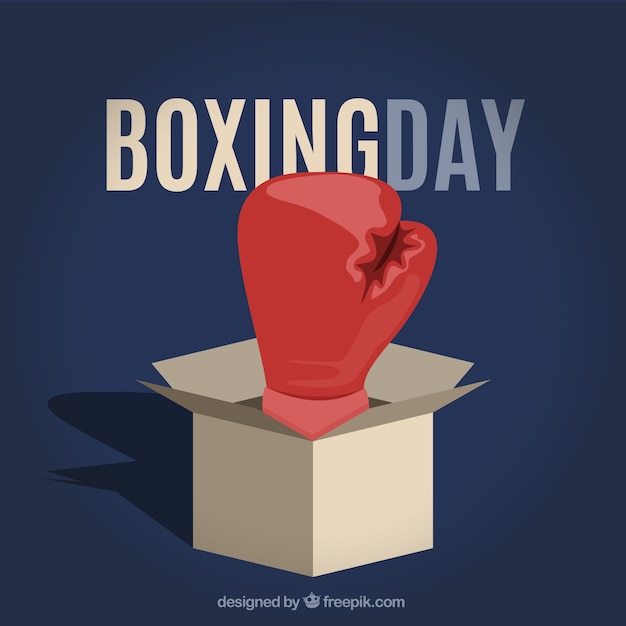 Gratis vector boksen dag illustratie