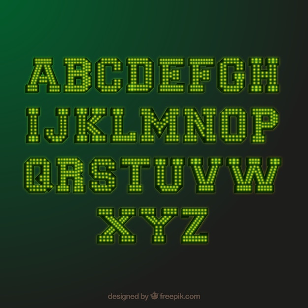 Gratis vector bollichten typografie