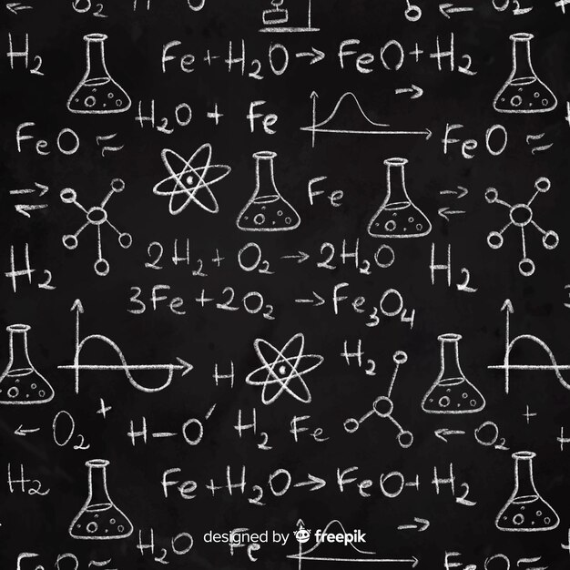 Bordachtergrond met chemieinformatie