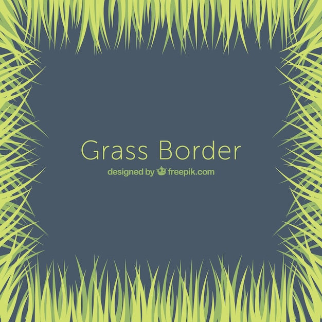 Gratis vector border lawn