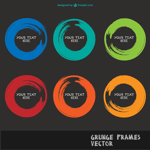 Borstel art frames vector