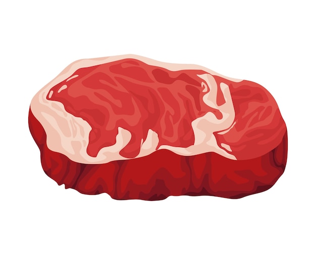 Gratis vector borststuk slager vlees gesneden icoon