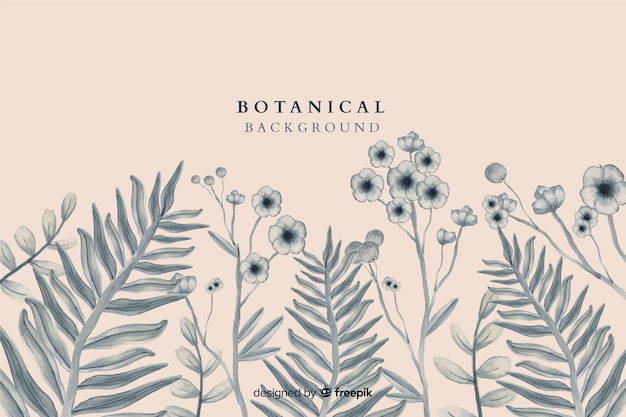 Gratis vector botanische achtergrond