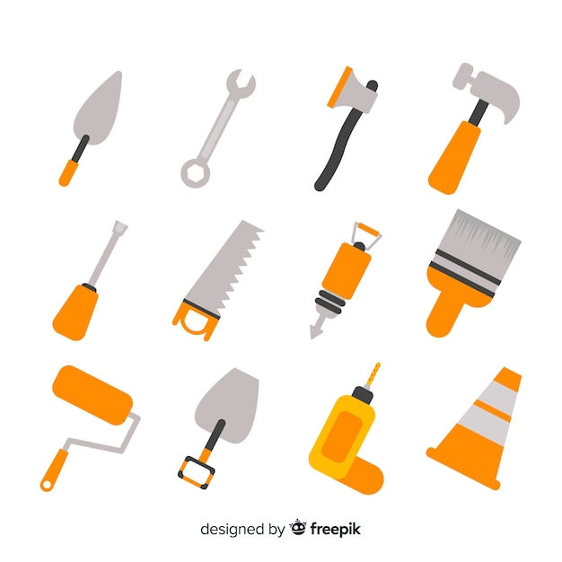 Gratis vector bouwmachines collectie