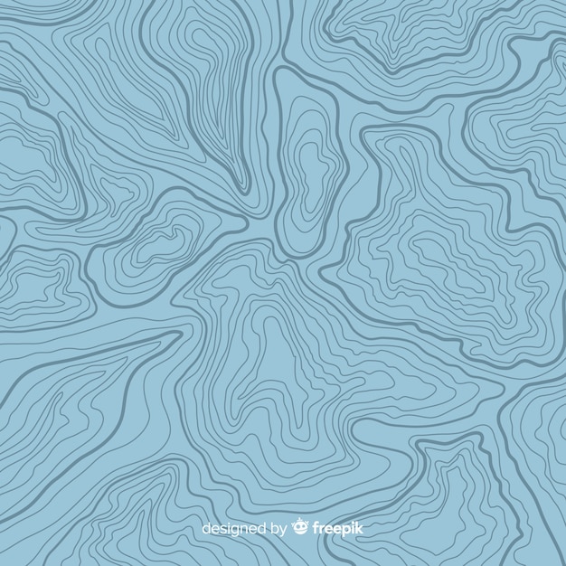 Bovenaanzicht topografische blauwe lijnen achtergrond