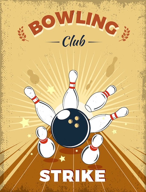 Bowling Club Retro stijl