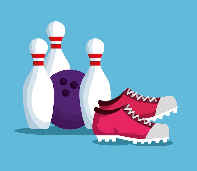 Gratis vector bowling elementen