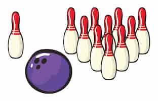 Gratis vector bowling-sportaccessoires