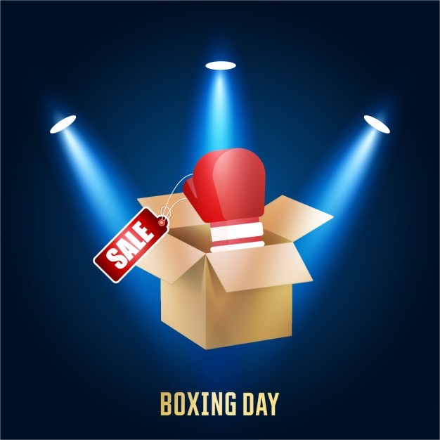 Gratis vector boxing day box