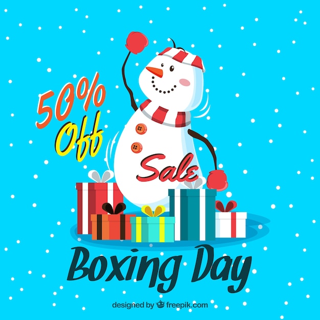 Boxing day verkoop achtergrond