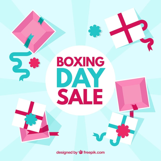 Boxing day verkoop achtergrond