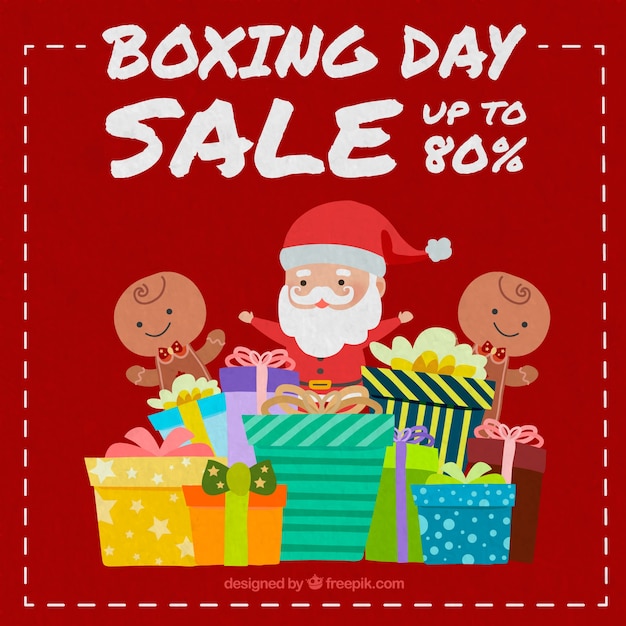 Boxing day verkoop achtergrond