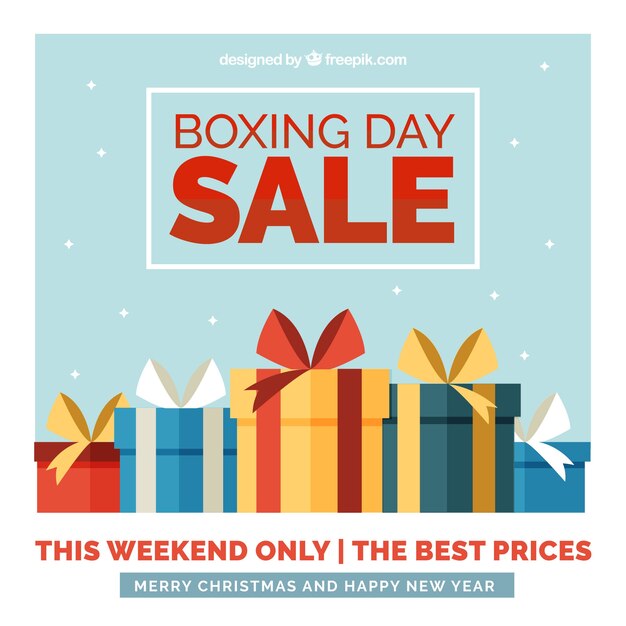 Boxing day verkoop achtergrond