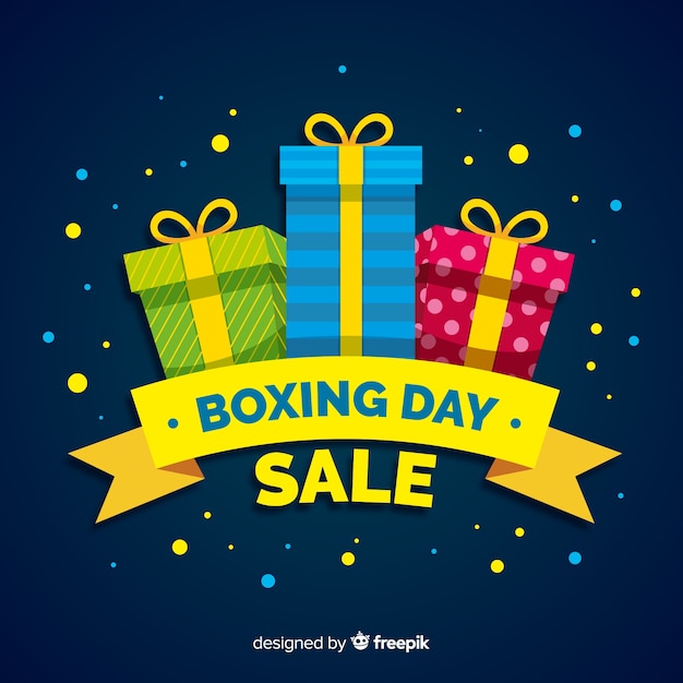 Boxing day verkoop achtergrond