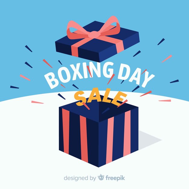 Boxing day verkoop achtergrond