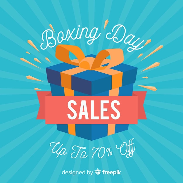 Boxing day verkoop achtergrond