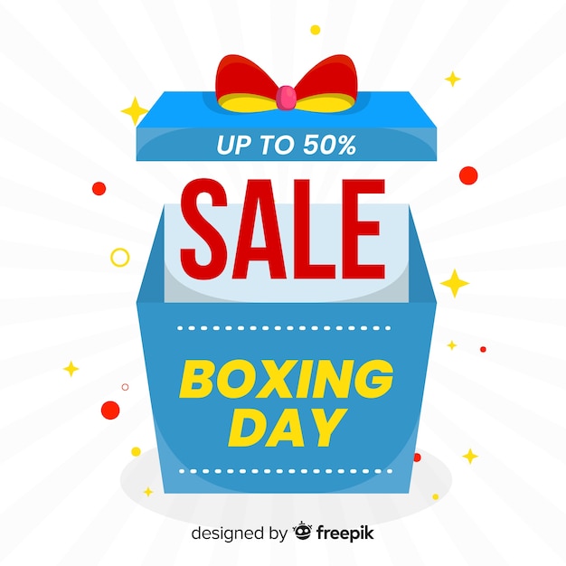 Boxing day verkoop achtergrond