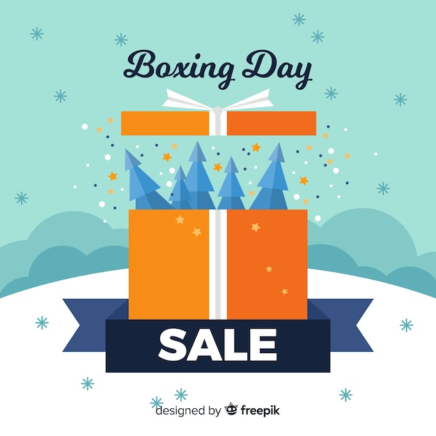 Boxing day verkoop achtergrond