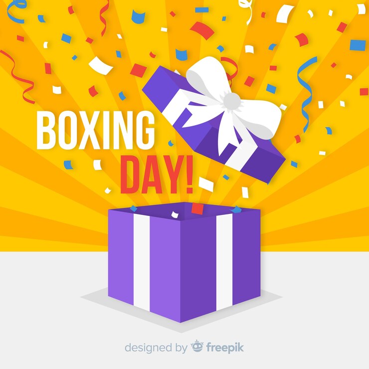 Gratis Vector boxing day verkoop achtergrond