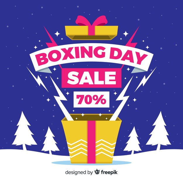 Boxing day verkoop achtergrond