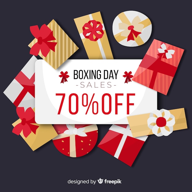 Boxing day verkoop achtergrond