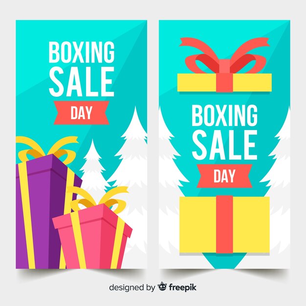 Boxing day verkoop banners