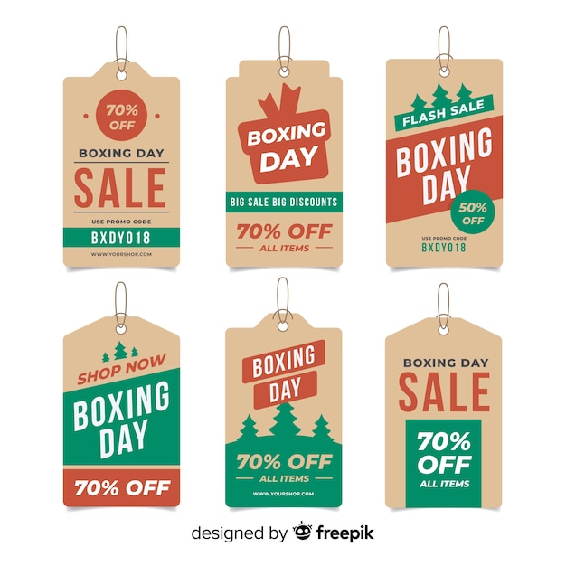 Boxing day verkoop label collectie