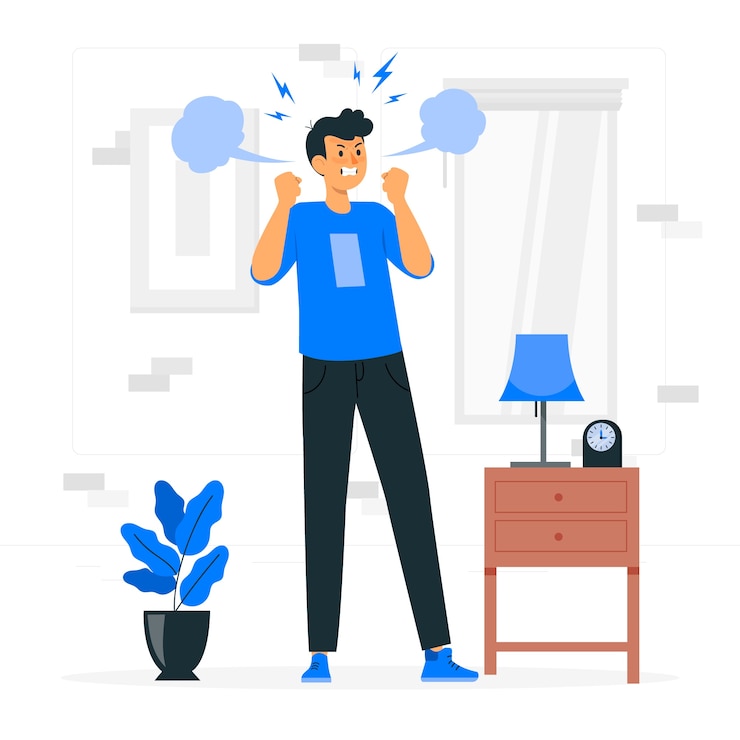 Gratis Vector boze man concept illustratie