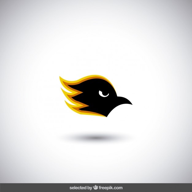 Gratis vector boze vogel hoofd logo