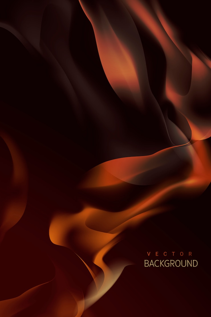 Gratis Vector brandende vlam achtergrond