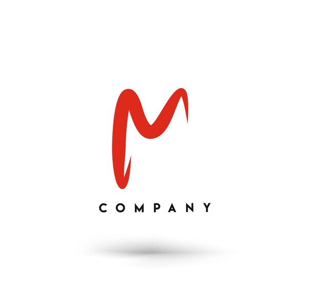 Branding identiteit Corporate Vector Logo M ontwerp.