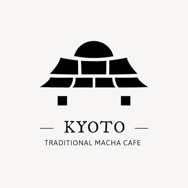 Branding logo vectorillustratie van japanse gate