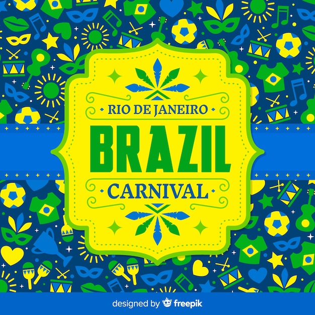 Gratis vector braziliaans carnaval